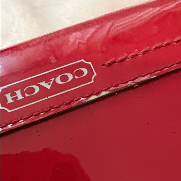 Coach Glossy Cherry Red Wallet - Picture 5 of 9